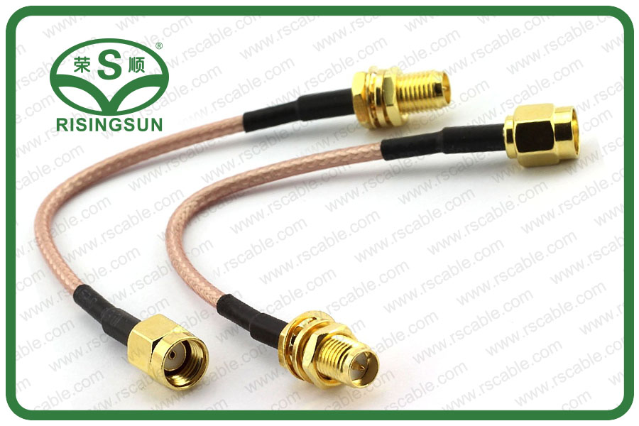 Cable coaxial RG316 con RP-SMA macho a RP-SMA hembra